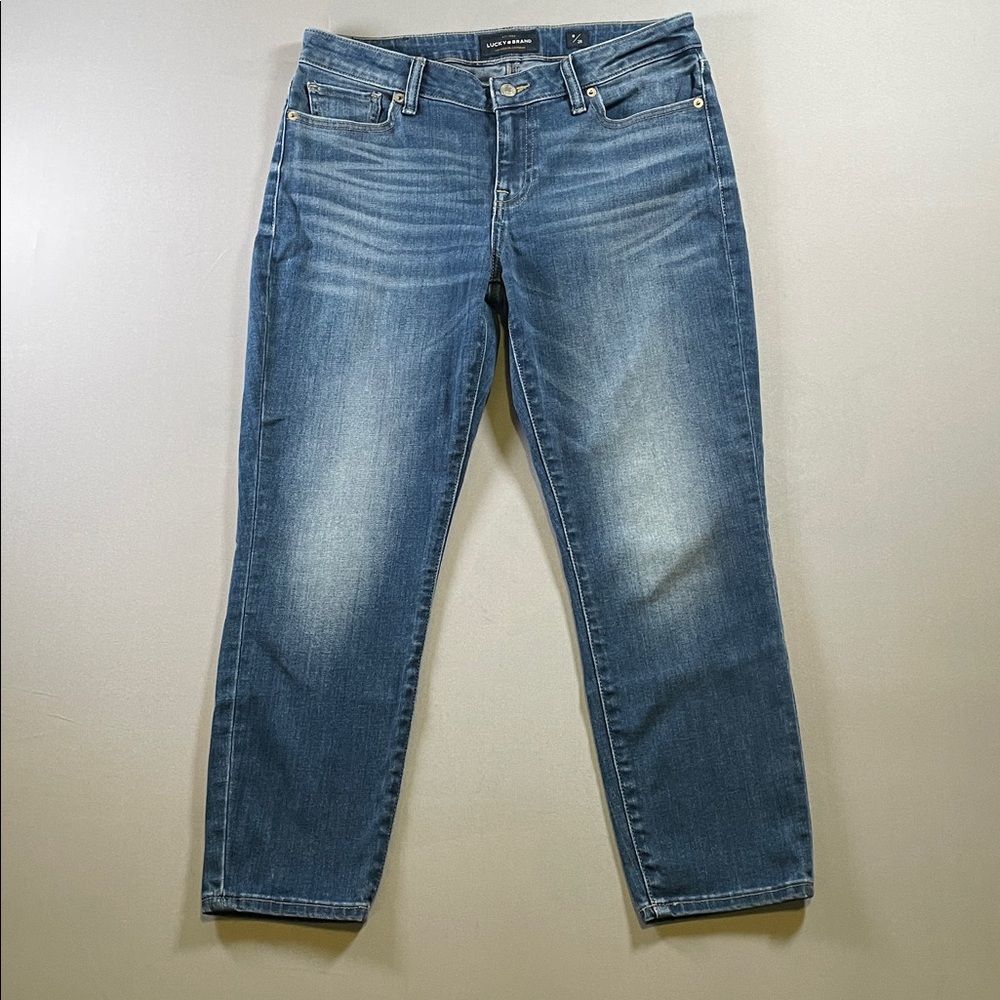 Lucky Brand Lolita Mid-Rise Cropped Dark Wash Stretch Jeans 8/29